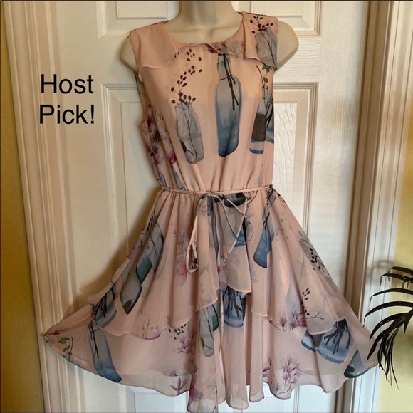 Ted Baker London Dresses & Skirts - Ted Baker Chelsea Water Bottle Pink Floral Dress